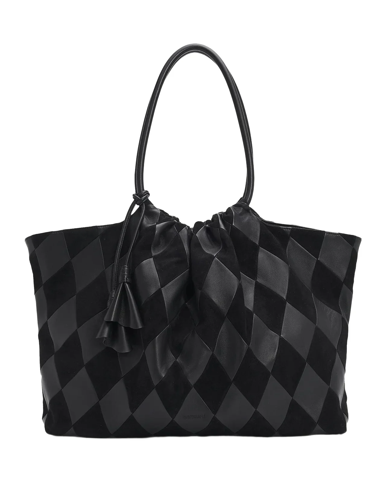Zimmermann Cloud 91 Suede & Leather Checkerboard Shopper