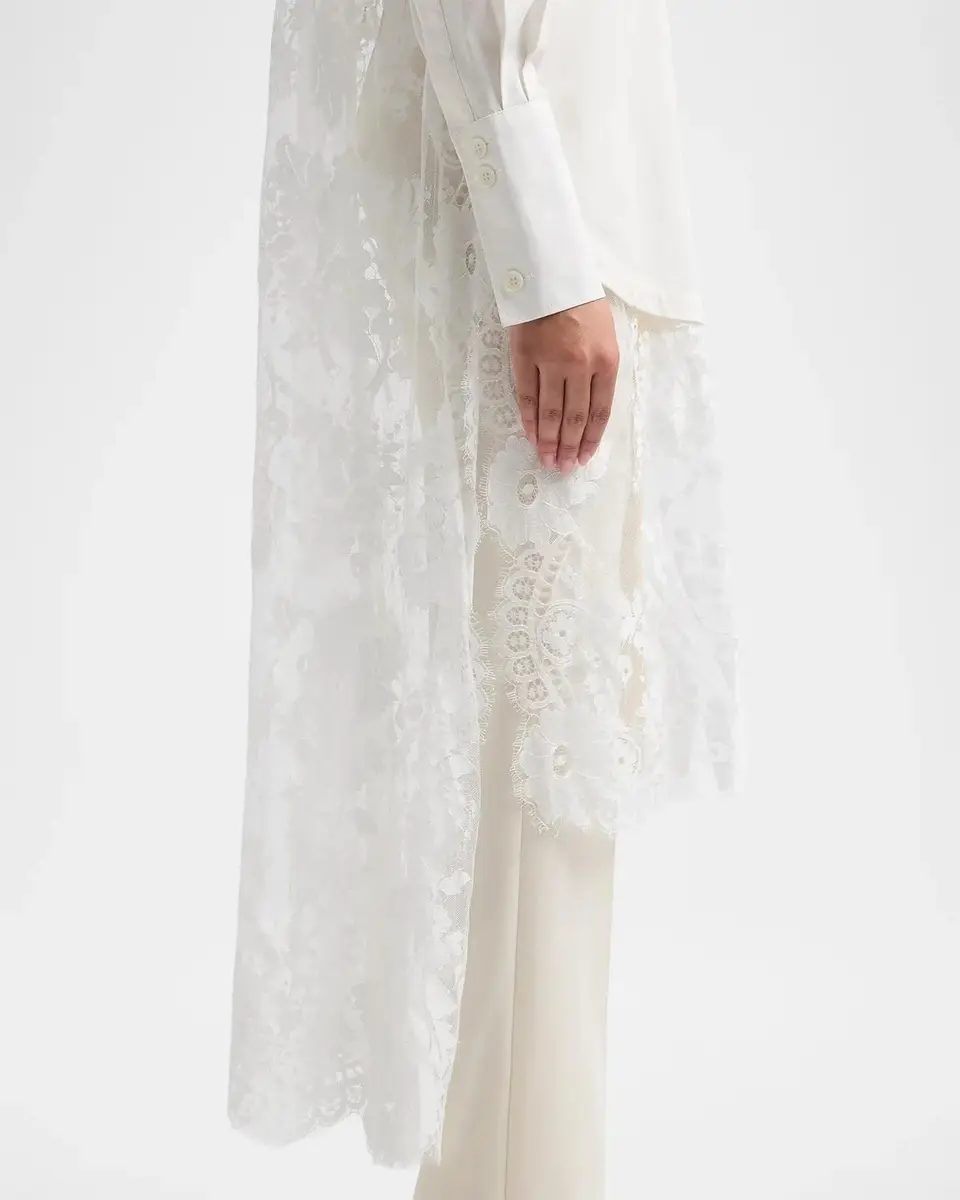 Zimmermann Valiant Lace Cotton Tunic Shirt | Thumbnail 5 Zimmermann Valiant Lace Cotton Tunic Shirt | Thumbnail 5