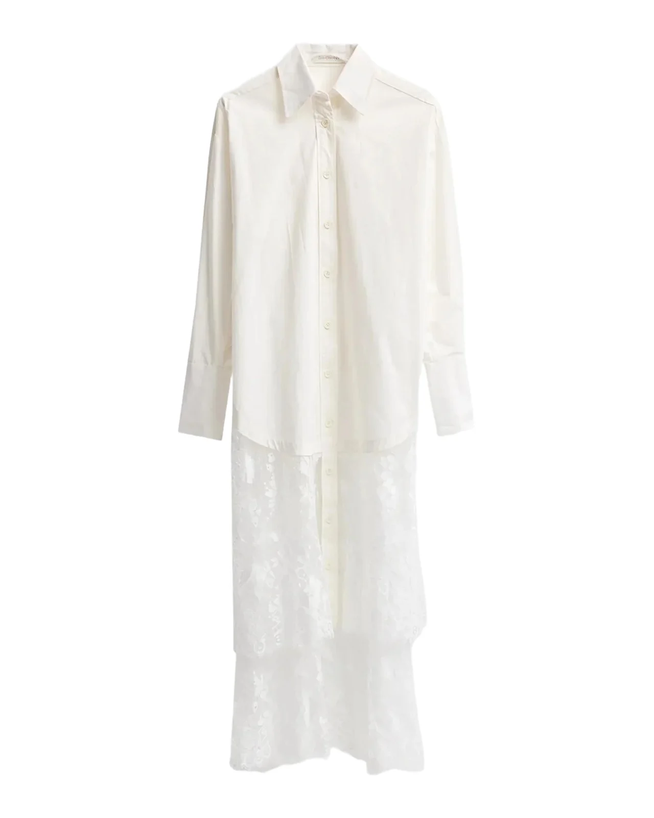 Zimmermann Valiant Lace Cotton Tunic Shirt