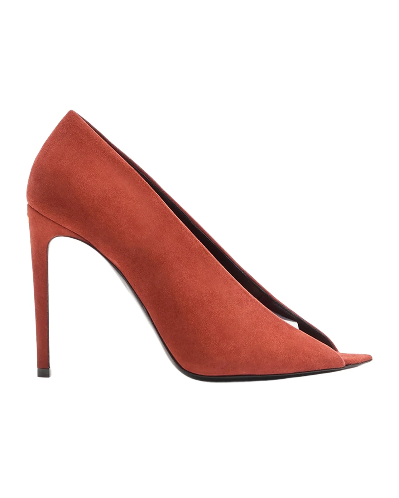 Valentino Garavani 105mm Open Toe Revele Suede Pumps