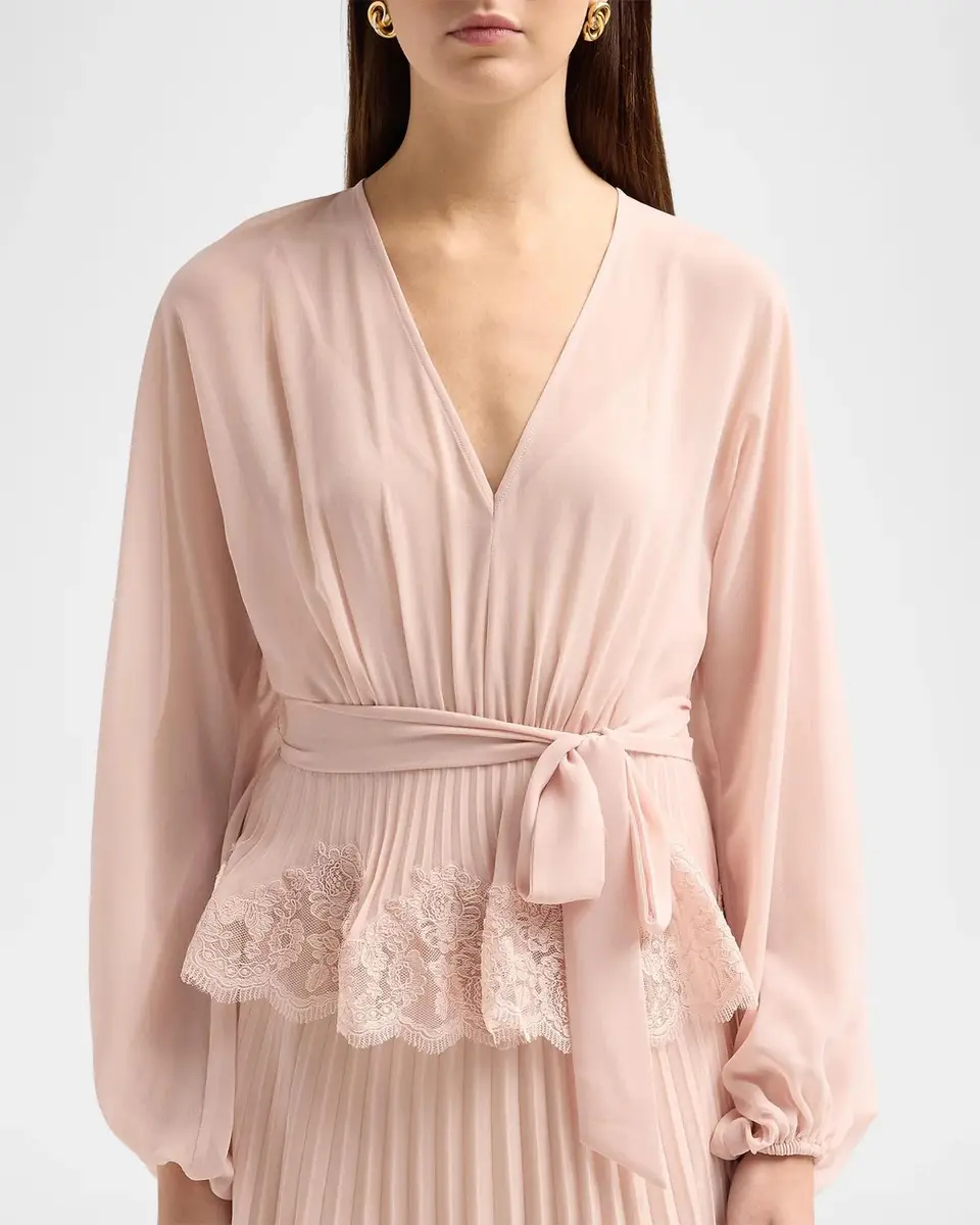 Zimmermann Pleated Lace Midi Dress | Thumbnail 5 Zimmermann Pleated Lace Midi Dress | Thumbnail 5