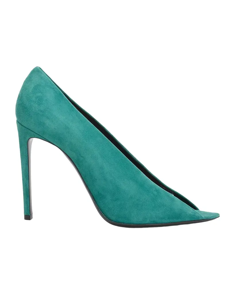 105mm Open Toe Revele Suede Pumps 105mm Open Toe Revele Suede Pumps