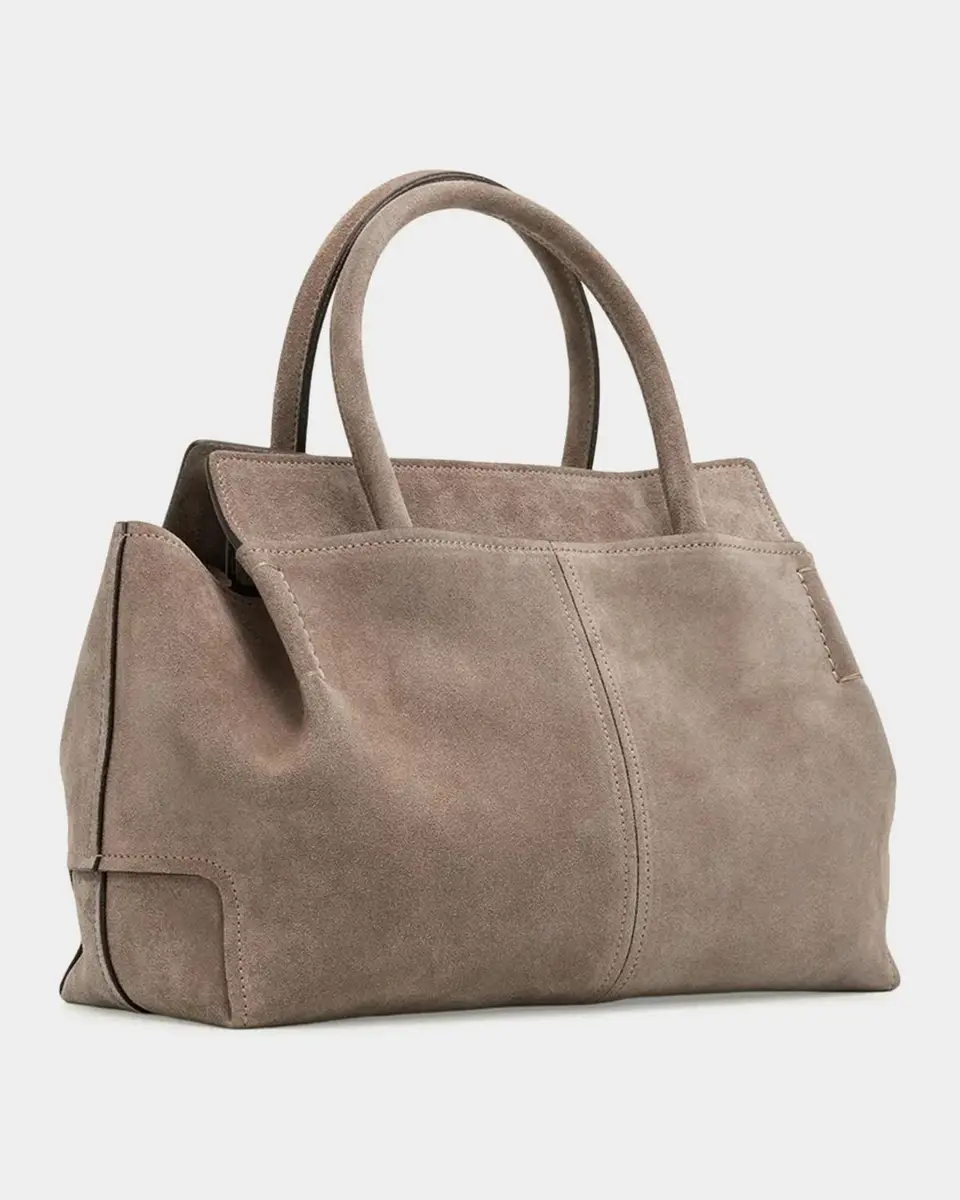 Tod's Small Suede Small Shopper Tote Bag | Thumbnail 3 Tod's Small Suede Small Shopper Tote Bag | Thumbnail 3