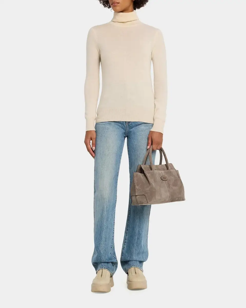 Tod's Small Suede Small Shopper Tote Bag | Thumbnail 5 Tod's Small Suede Small Shopper Tote Bag | Thumbnail 5