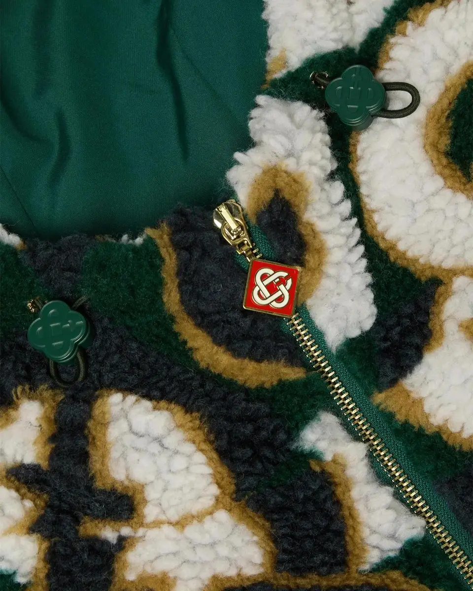 Casablanca Men's Monogram Logo Sherpa Jacket | Thumbnail 3 Casablanca Men's Monogram Logo Sherpa Jacket | Thumbnail 3