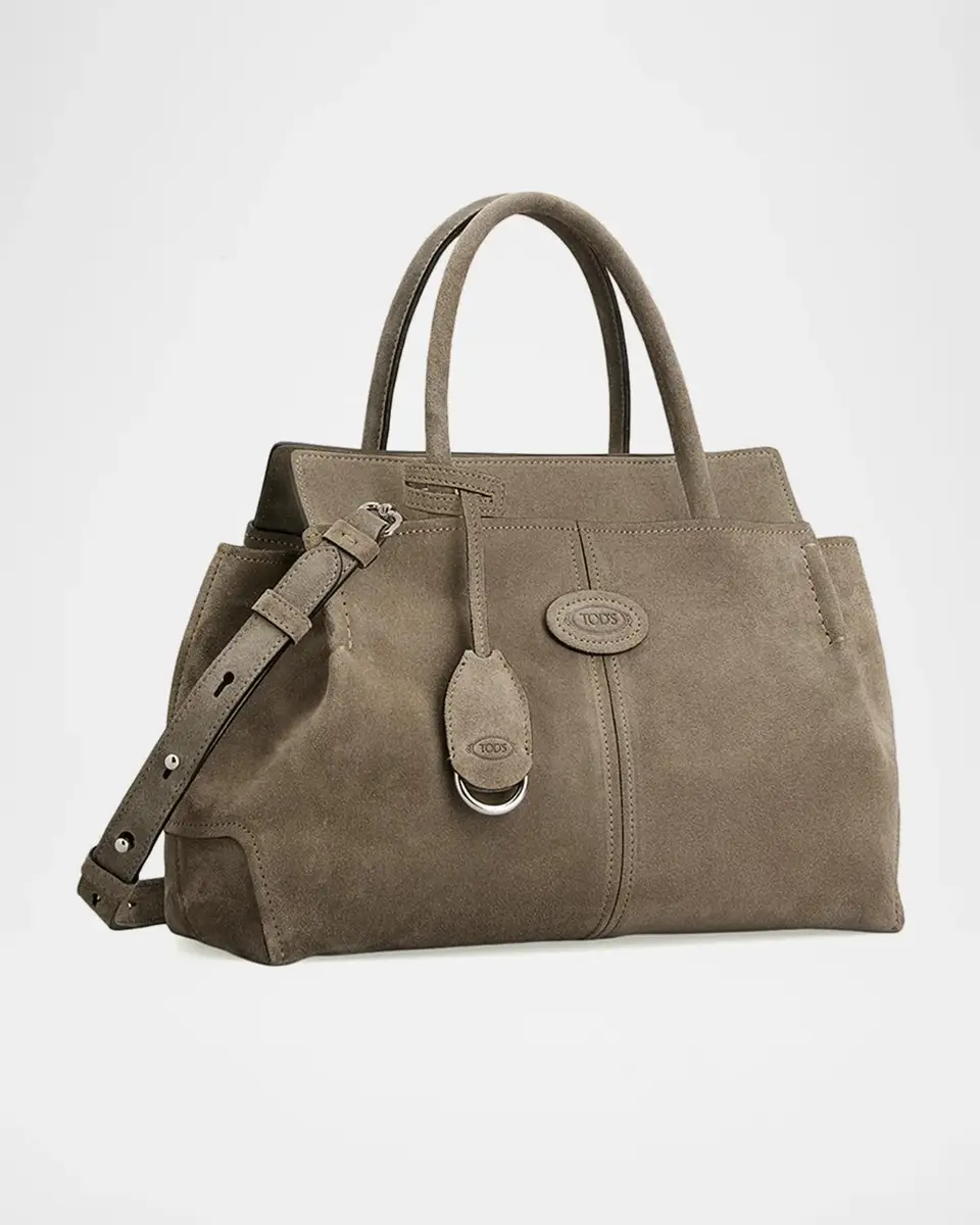 Tod's Suede Shopping Top-Handle Bag | Thumbnail 2 Tod's Suede Shopping Top-Handle Bag | Thumbnail 2