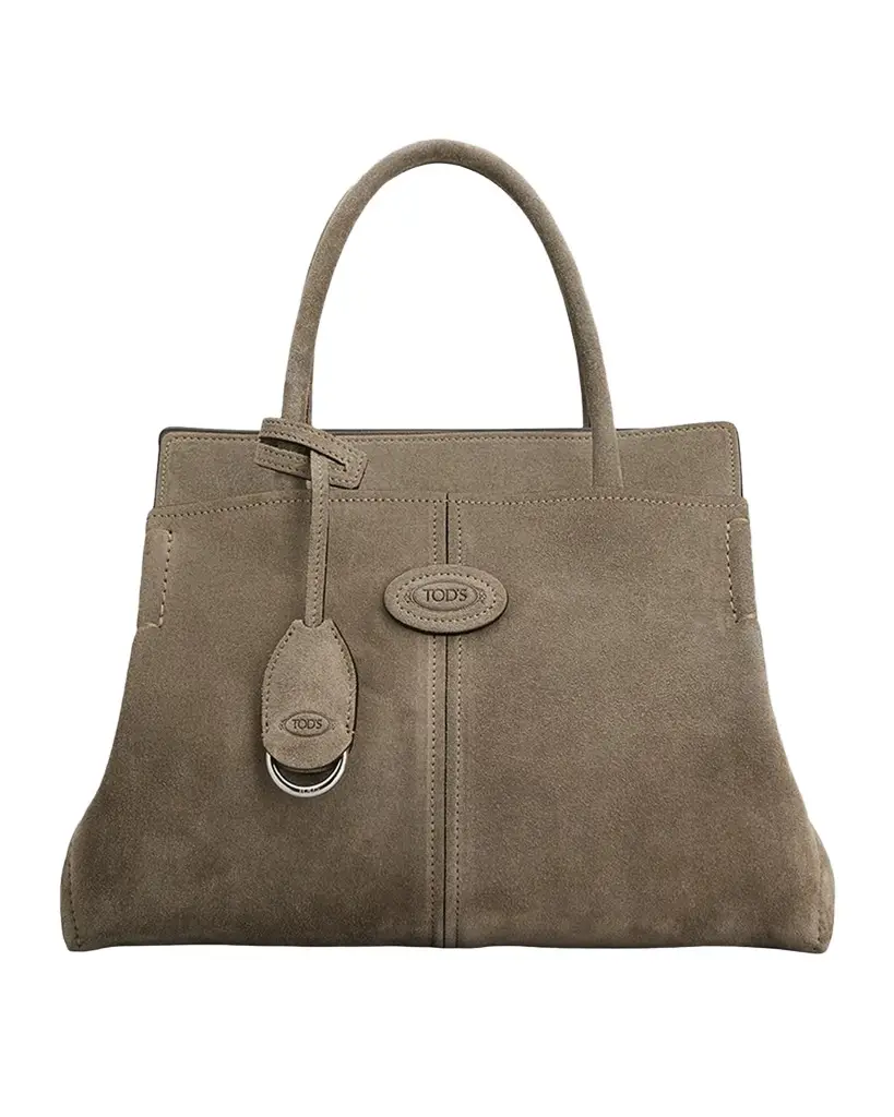 Tod's Suede Shopping Top-Handle Bag