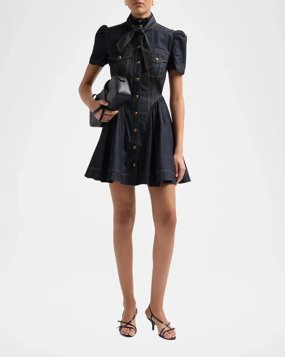 Zimmermann Denim Corset Minidress | Thumbnail 2 Zimmermann Denim Corset Minidress | Thumbnail 2