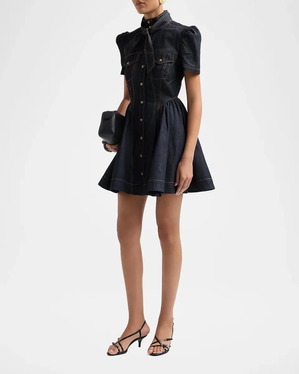 Zimmermann Denim Corset Minidress | Thumbnail 4 Zimmermann Denim Corset Minidress | Thumbnail 4