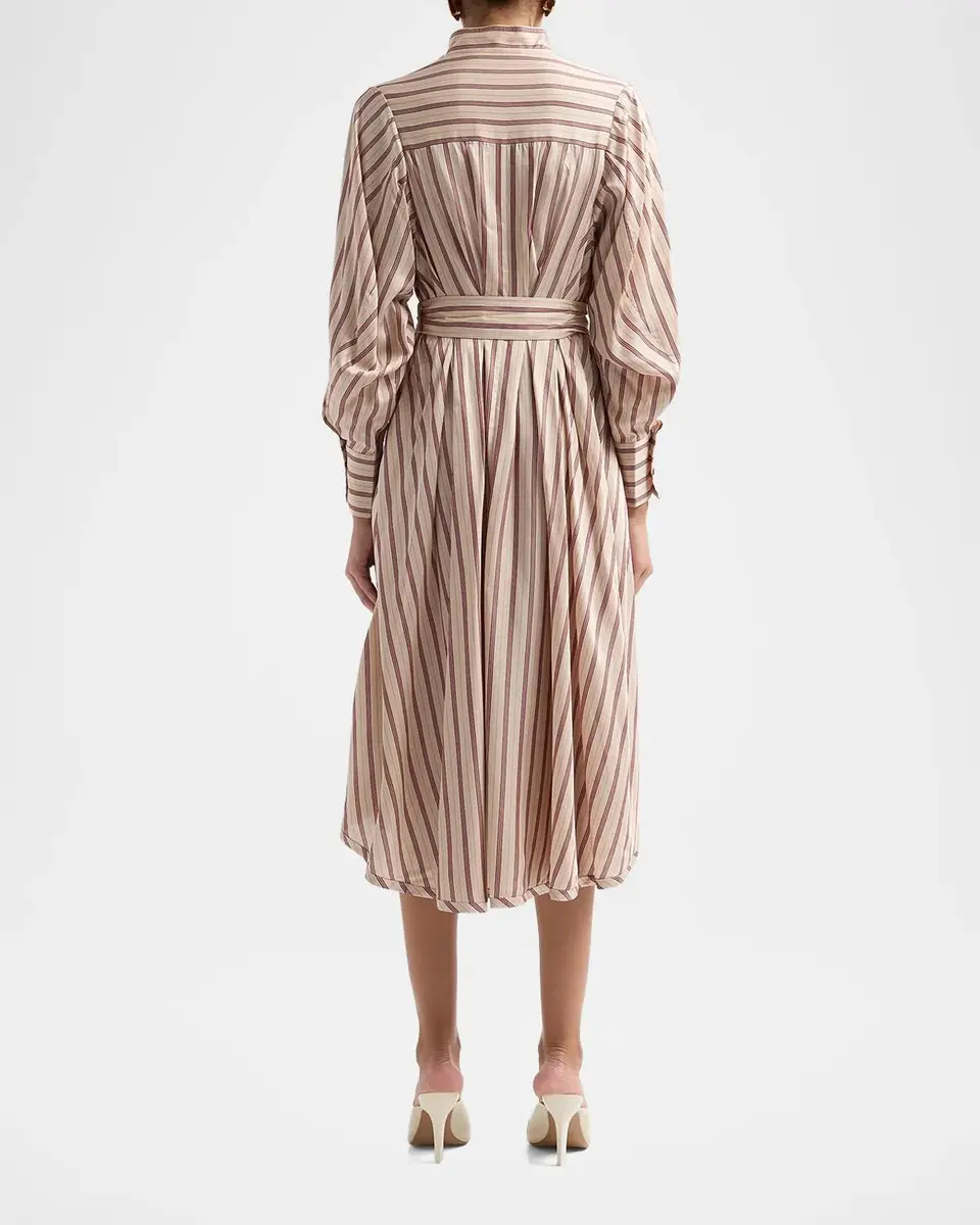 Zimmermann Valiant Tuck Midi Shirtdress | Thumbnail 3 Zimmermann Valiant Tuck Midi Shirtdress | Thumbnail 3