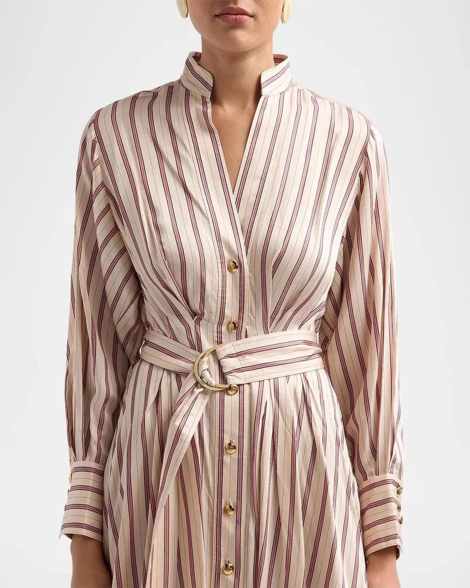 Zimmermann Valiant Tuck Midi Shirtdress | Thumbnail 5 Zimmermann Valiant Tuck Midi Shirtdress | Thumbnail 5