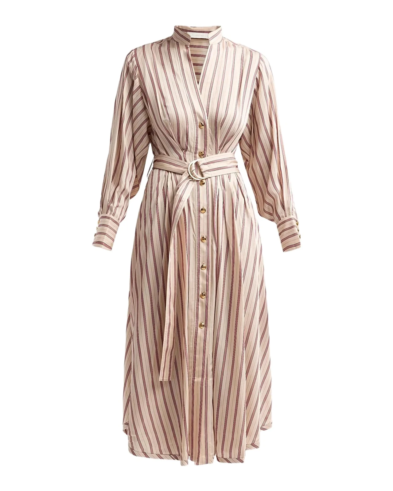 Zimmermann Valiant Tuck Midi Shirtdress