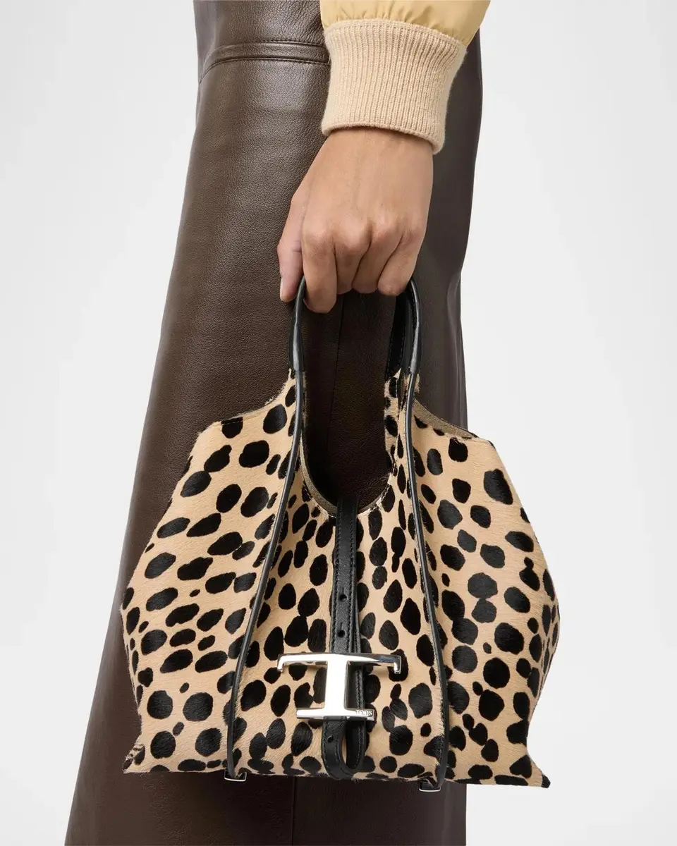 Tod's T Timeless Mini Calf-Hair Top-Handle Bag | Thumbnail 2
