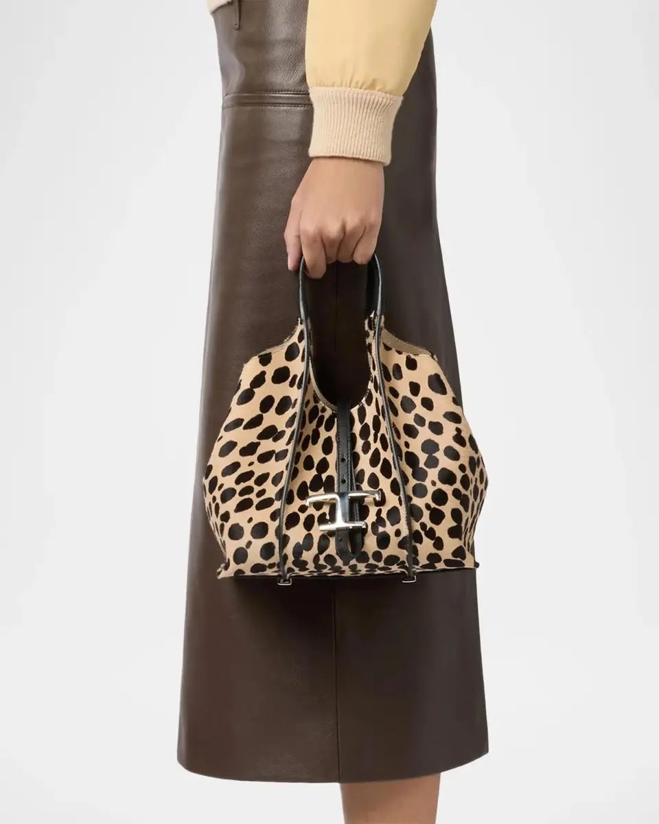 Tod's T Timeless Mini Calf-Hair Top-Handle Bag | Thumbnail 9