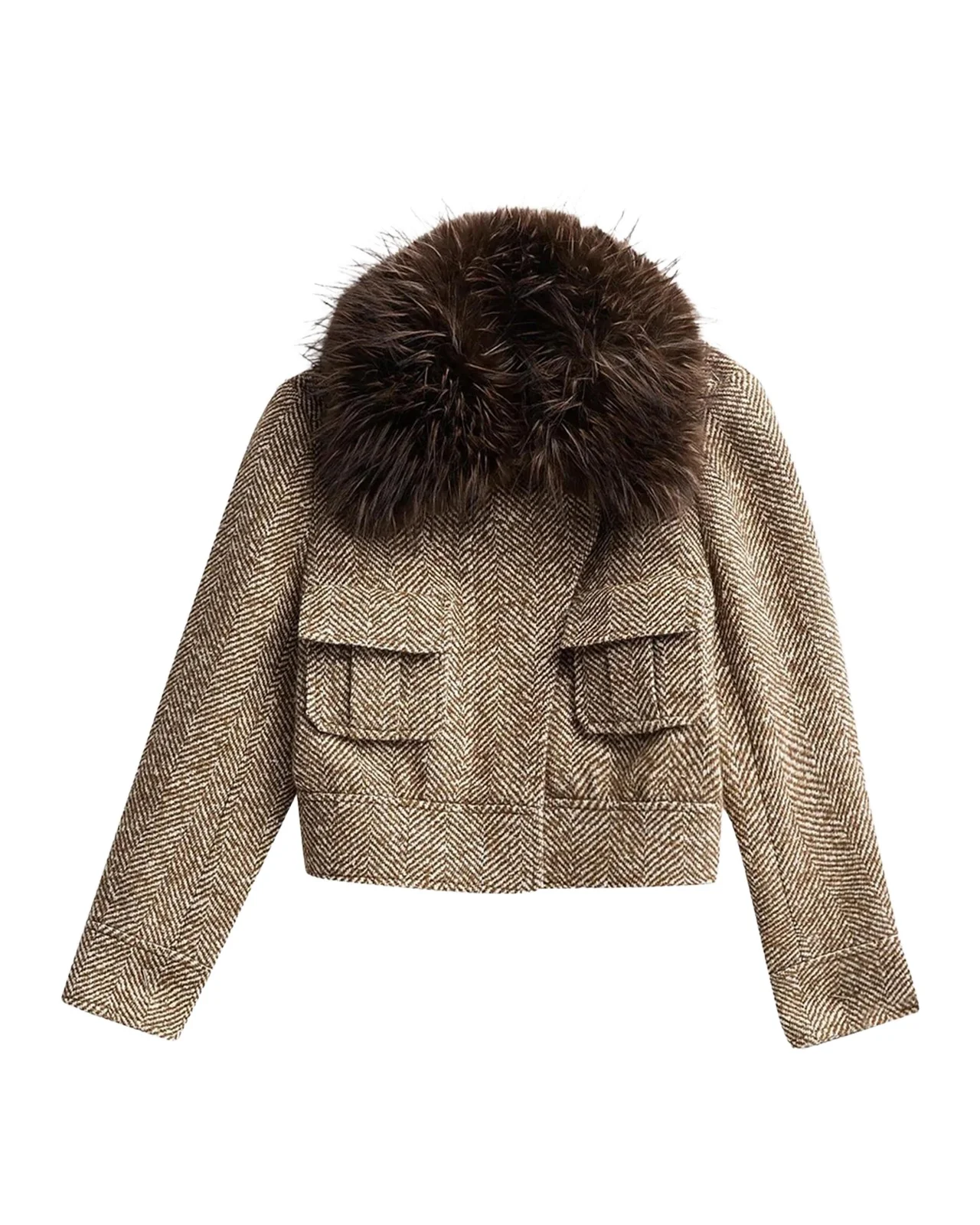 Zimmermann Valiant Faux Fur Collar Biker Jacket