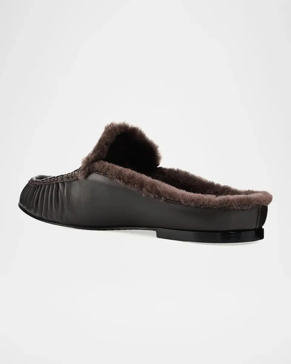 Vince Tevin Shearling Suede Mules | Thumbnail 2 Vince Tevin Shearling Suede Mules | Thumbnail 2