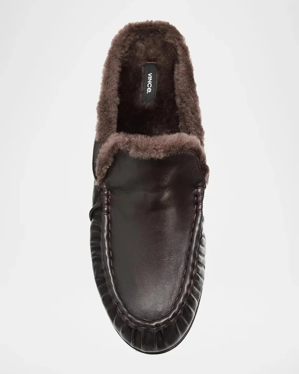 Vince Tevin Shearling Suede Mules | Thumbnail 4 Vince Tevin Shearling Suede Mules | Thumbnail 4