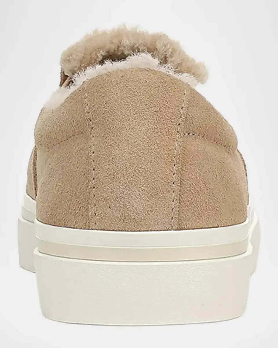 Vince Blair Suede & Shearling Slip-On Sneakers | Thumbnail 2 Vince Blair Suede & Shearling Slip-On Sneakers | Thumbnail 2