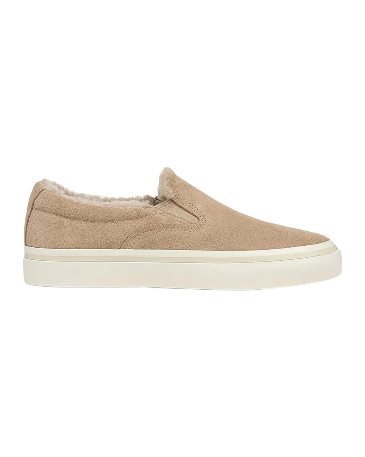 Vince Blair Suede & Shearling Slip-On Sneakers