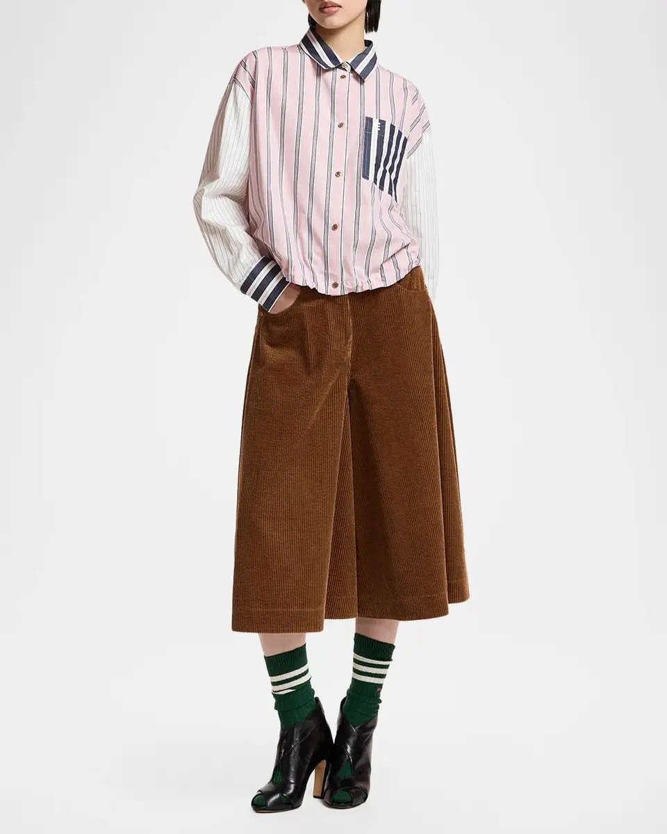 Essentiel Antwerp Kozef Patchwork Button-Front Shirt | Thumbnail 2 Essentiel Antwerp Kozef Patchwork Button-Front Shirt | Thumbnail 2