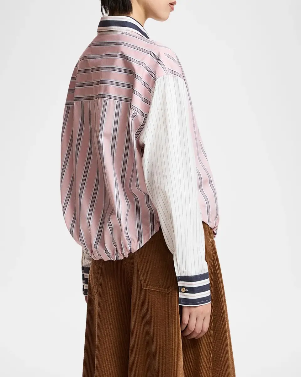 Essentiel Antwerp Kozef Patchwork Button-Front Shirt | Thumbnail 3 Essentiel Antwerp Kozef Patchwork Button-Front Shirt | Thumbnail 3
