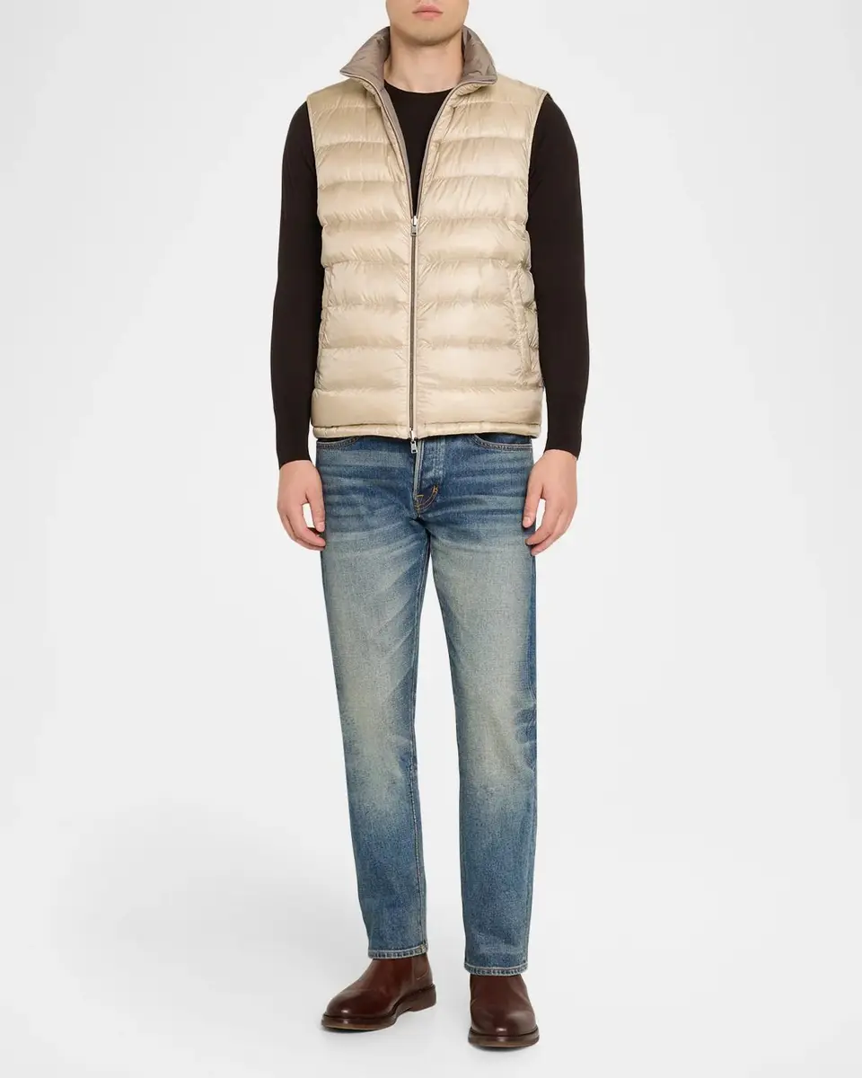 HERNO Men's Cotton-Cashmere Puffer Vest | Thumbnail 2 HERNO Men's Cotton-Cashmere Puffer Vest | Thumbnail 2