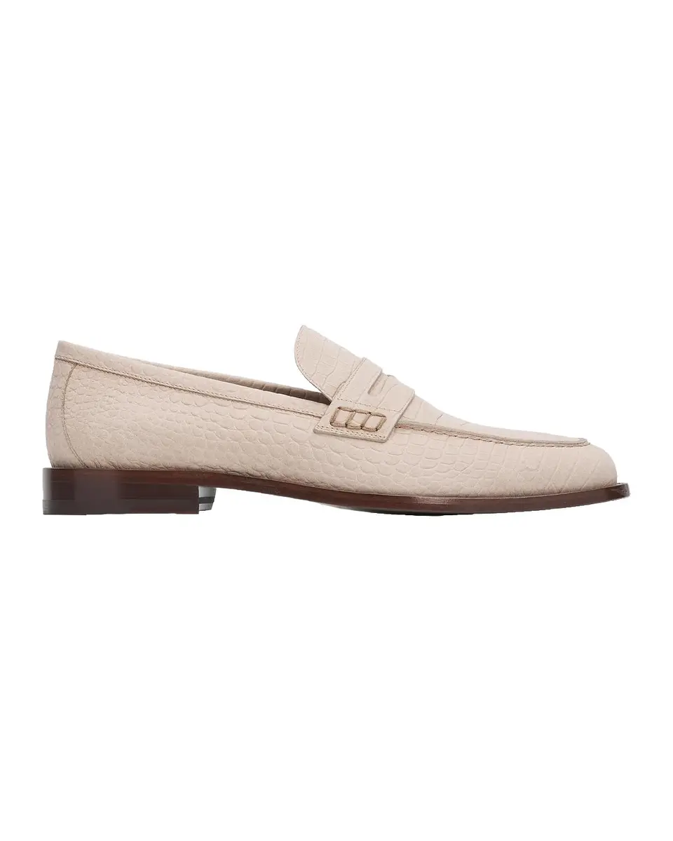 Manolo Blahnik Men's Perry Crocodile-Embossed Leather Loafers | Thumbnail 3 Manolo Blahnik Men's Perry Crocodile-Embossed Leather Loafers | Thumbnail 3