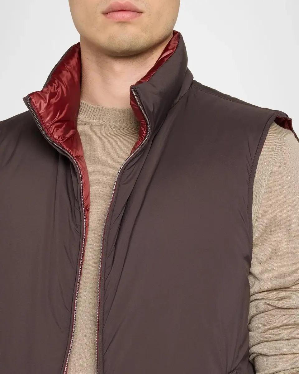 HERNO Men's Cotton-Cashmere Puffer Vest | Thumbnail 5 HERNO Men's Cotton-Cashmere Puffer Vest | Thumbnail 5