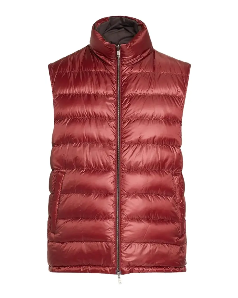 HERNO Men's Cotton-Cashmere Puffer Vest