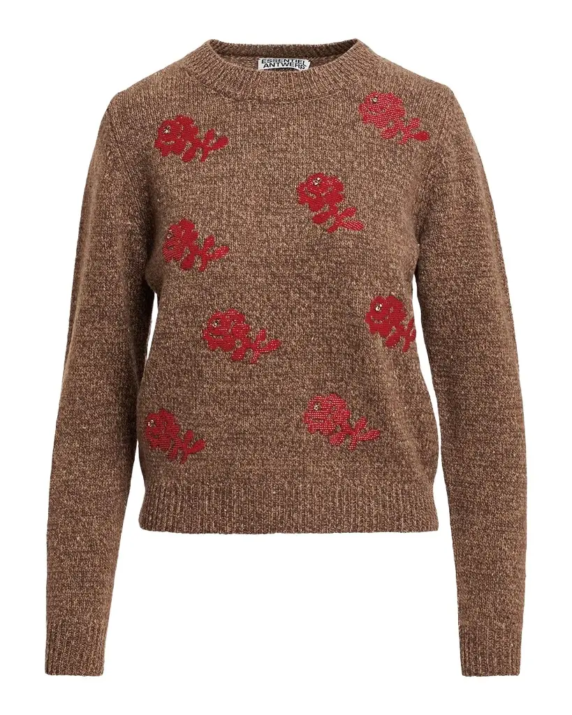 Essentiel Antwerp Korine Embroidered Wool Sweater