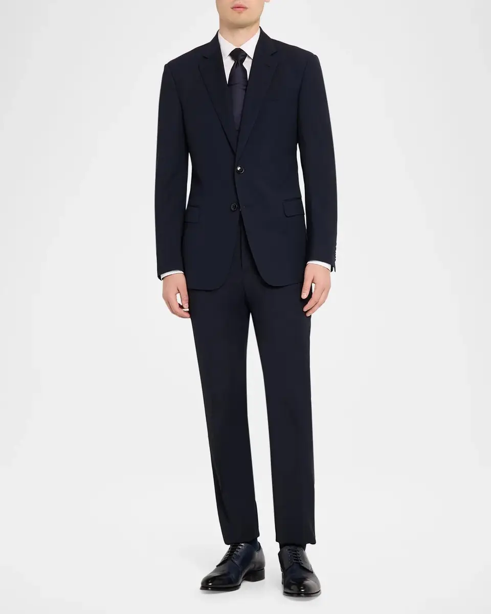 Giorgio Armani Men's Wool Twill Single-Breasted Two-Piece Suit | Thumbnail 2 Giorgio Armani Men's Wool Twill Single-Breasted Two-Piece Suit | Thumbnail 2