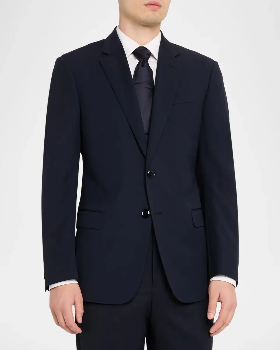 Giorgio Armani Men's Wool Twill Single-Breasted Two-Piece Suit | Thumbnail 4 Giorgio Armani Men's Wool Twill Single-Breasted Two-Piece Suit | Thumbnail 4