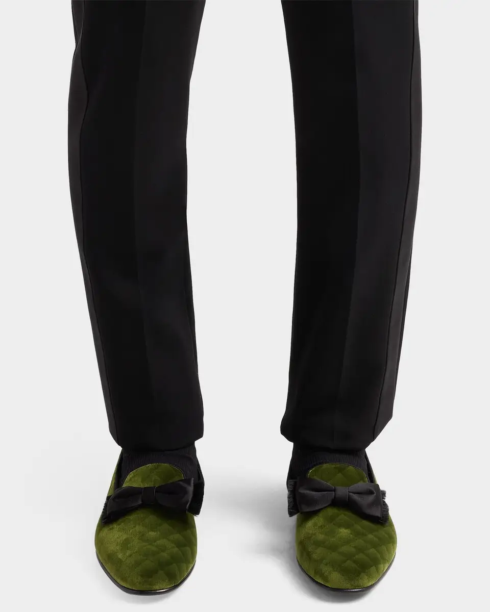 Manolo Blahnik Rufus Bow-Detail Quilted Loafers | Thumbnail 3