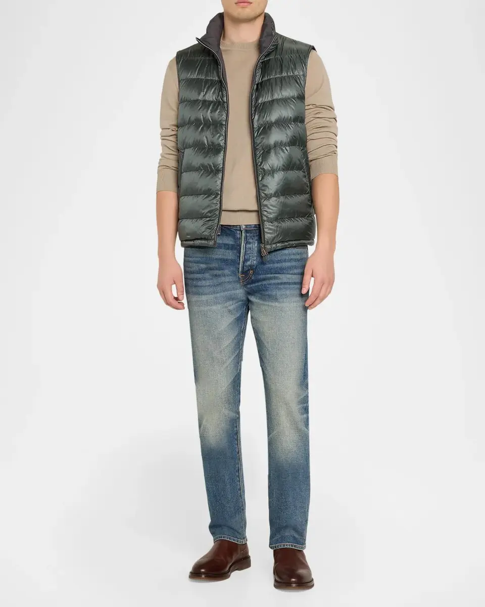HERNO Men's Cotton-Cashmere Puffer Vest | Thumbnail 2 HERNO Men's Cotton-Cashmere Puffer Vest | Thumbnail 2