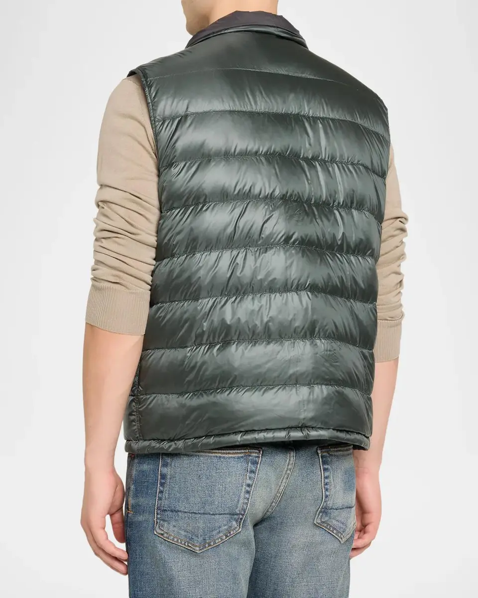 HERNO Men's Cotton-Cashmere Puffer Vest | Thumbnail 3 HERNO Men's Cotton-Cashmere Puffer Vest | Thumbnail 3