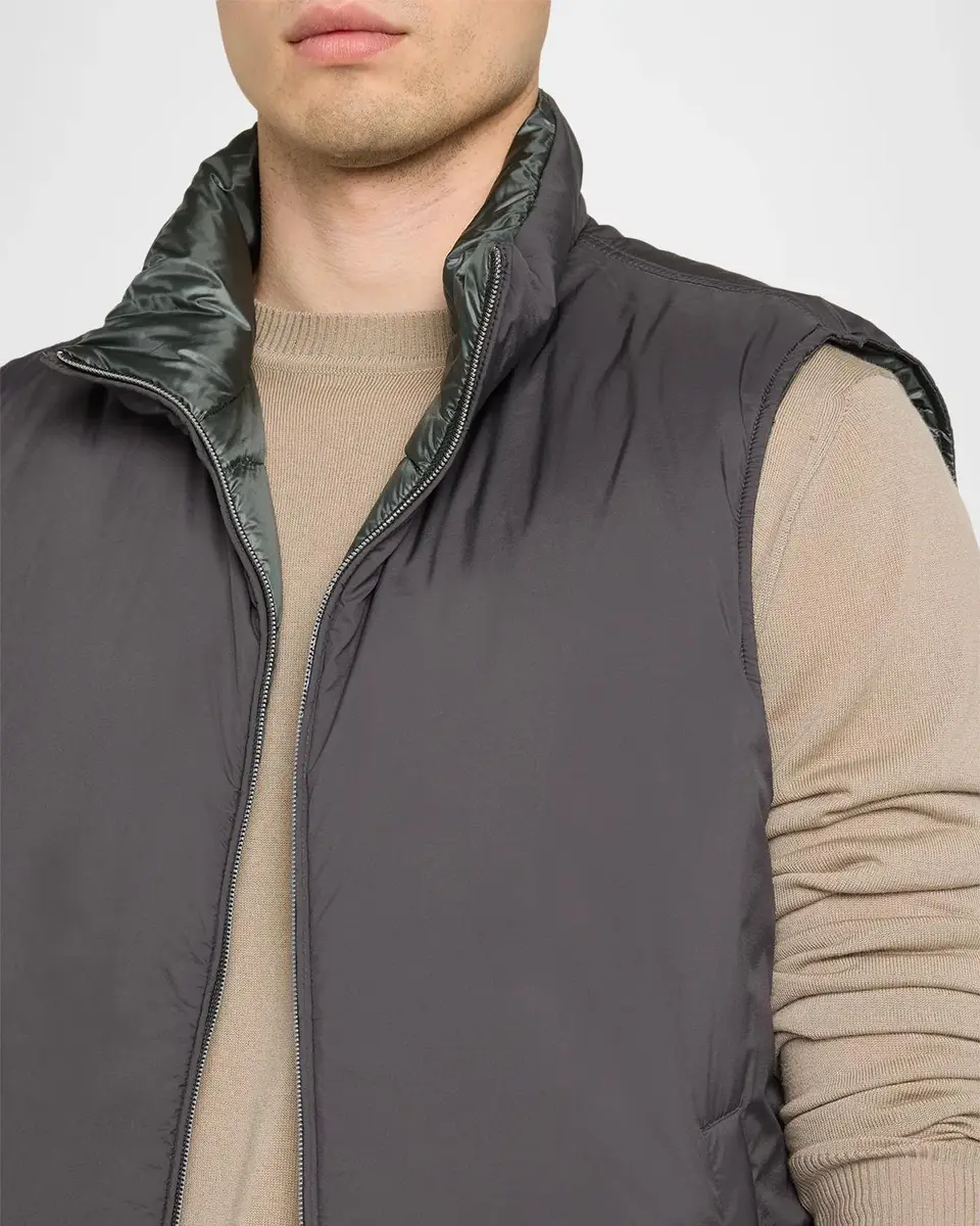 HERNO Men's Cotton-Cashmere Puffer Vest | Thumbnail 5 HERNO Men's Cotton-Cashmere Puffer Vest | Thumbnail 5