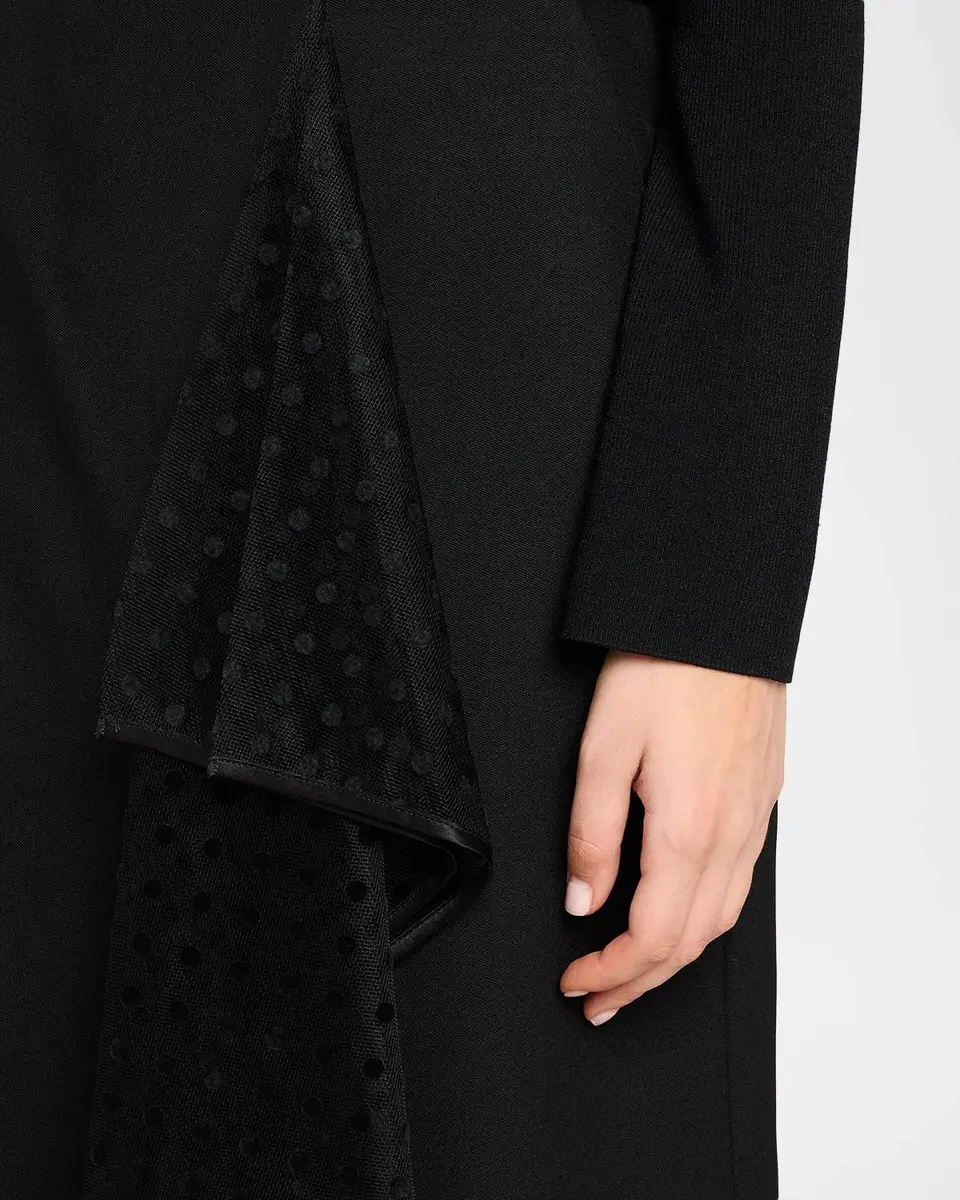 Erdem Swiss Dot Ruffle Wool Grain De Poudre Midi Wrap Skirt | Thumbnail 5 Erdem Swiss Dot Ruffle Wool Grain De Poudre Midi Wrap Skirt | Thumbnail 5