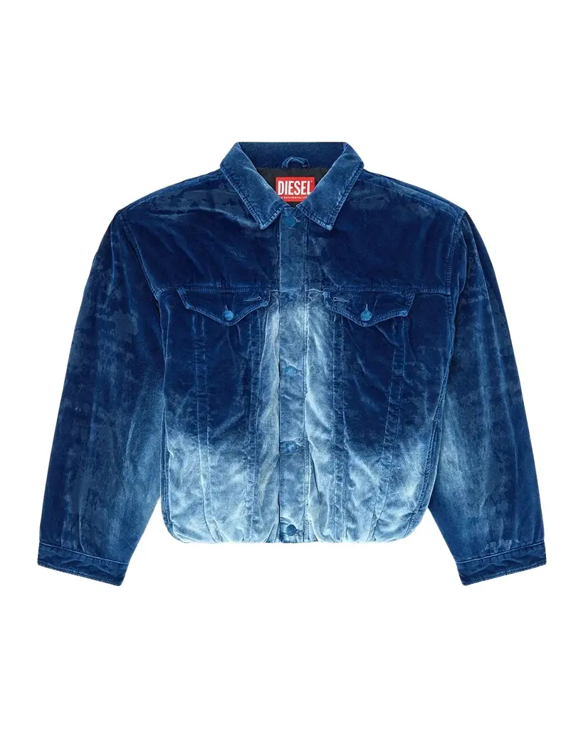 Men's Degrade Velvet Trucker Jacket Men's Degrade Velvet Trucker Jacket