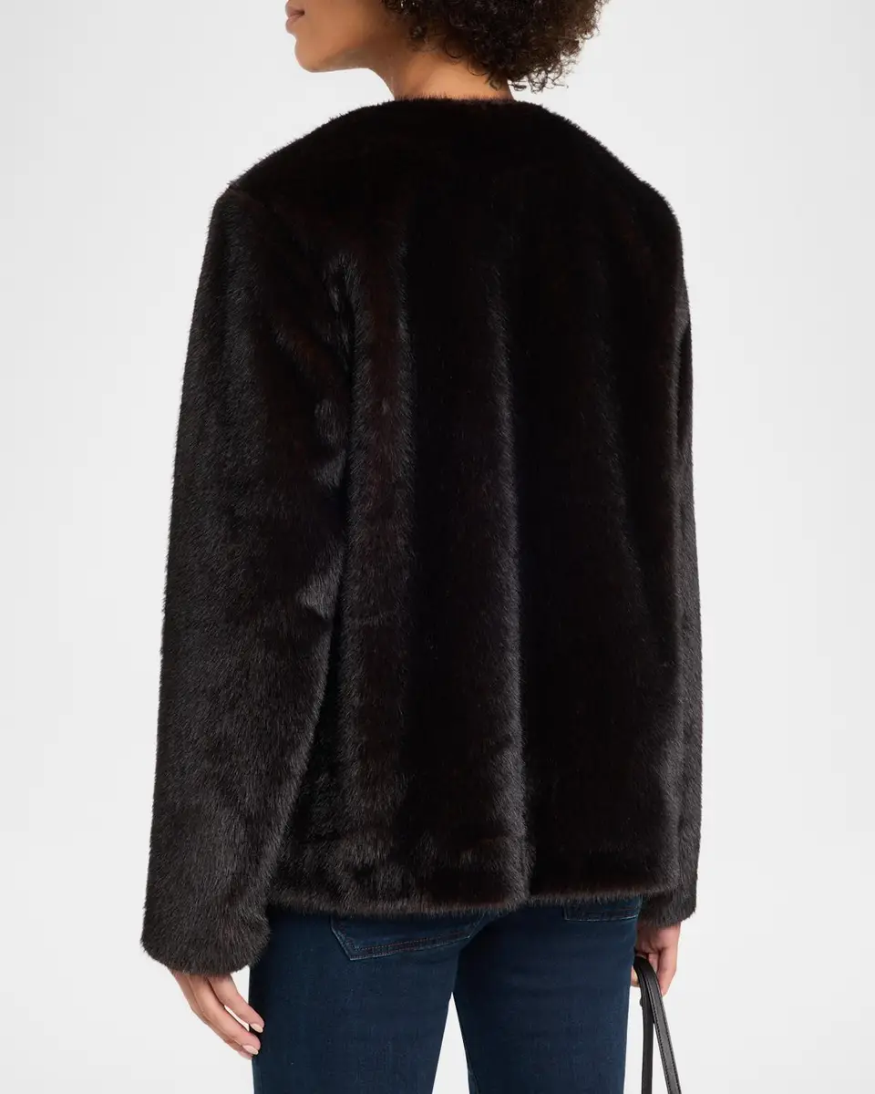 Veronica Beard Griselda Faux Fur Coat | Thumbnail 3 Veronica Beard Griselda Faux Fur Coat | Thumbnail 3
