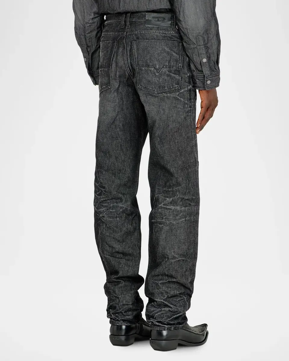 Diesel Men's 1991 D-Voeed Crinkle Denim Straight-Fit Jeans | Thumbnail 3 Diesel Men's 1991 D-Voeed Crinkle Denim Straight-Fit Jeans | Thumbnail 3