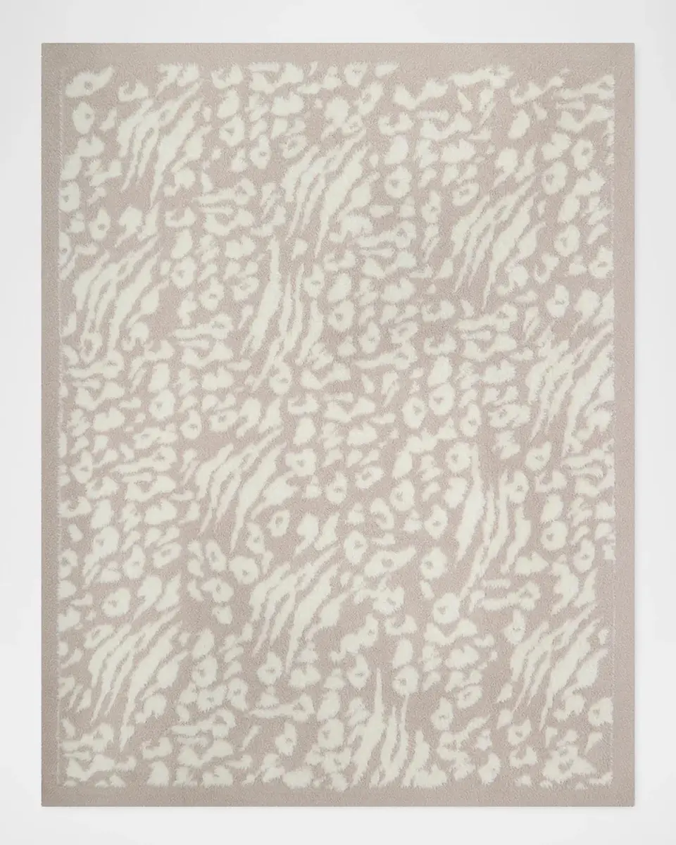 Barefoot Dreams CozyChic Lush Leopard-Print Knit Throw, 54" x 72" | Thumbnail 2 Barefoot Dreams CozyChic Lush Leopard-Print Knit Throw, 54" x 72" | Thumbnail 2