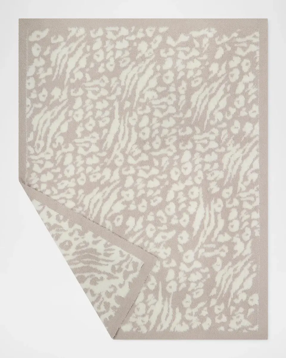 Barefoot Dreams CozyChic Lush Leopard-Print Knit Throw, 54" x 72" | Thumbnail 3 Barefoot Dreams CozyChic Lush Leopard-Print Knit Throw, 54" x 72" | Thumbnail 3