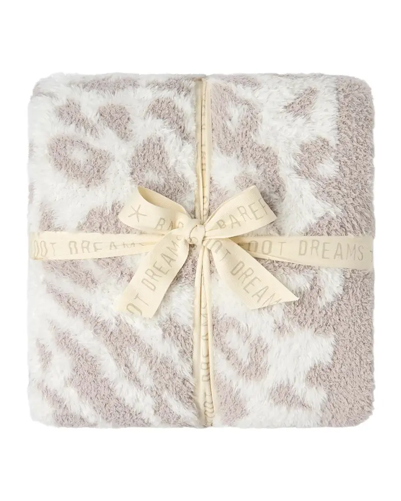 Barefoot Dreams CozyChic Lush Leopard-Print Knit Throw, 54" x 72"