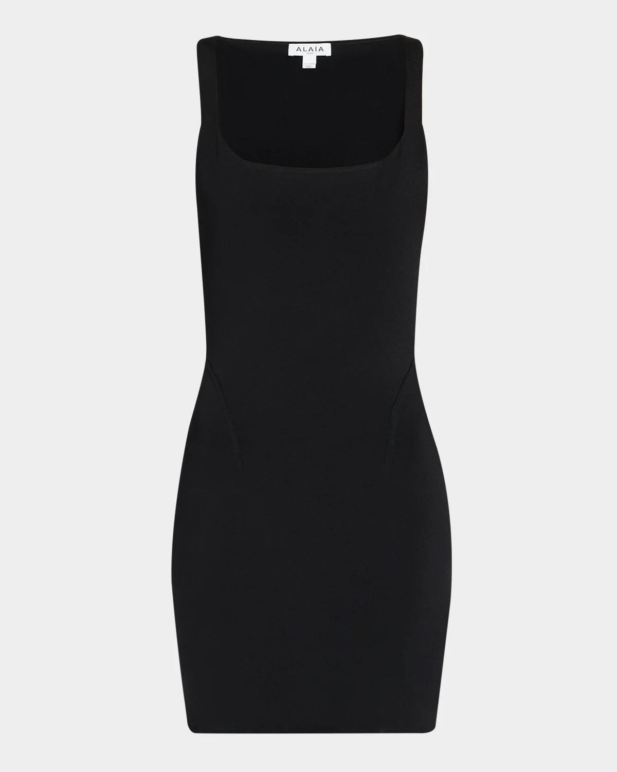 Square-Neck Sleeveless Mini Bodycon Dress Square-Neck Sleeveless Mini Bodycon Dress