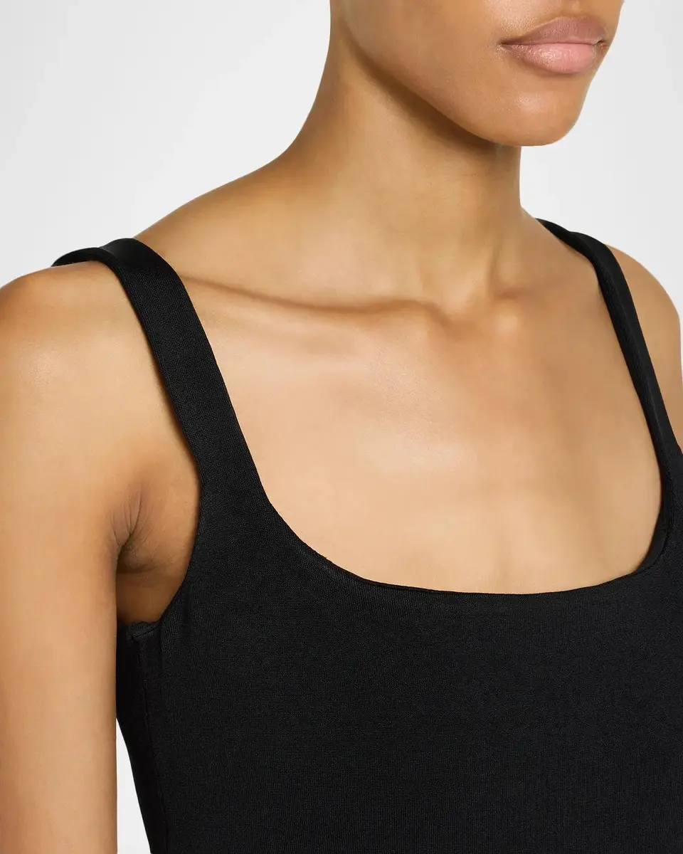 Alaïa Square-Neck Sleeveless Mini Bodycon Dress | Thumbnail 5 Alaïa Square-Neck Sleeveless Mini Bodycon Dress | Thumbnail 5