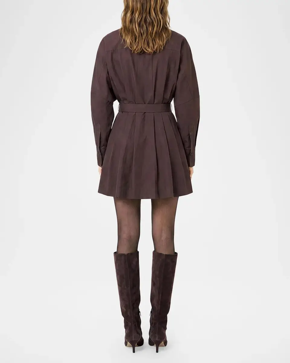 NICHOLAS Georgia Pleated Mini Shirtdress | Thumbnail 3 NICHOLAS Georgia Pleated Mini Shirtdress | Thumbnail 3