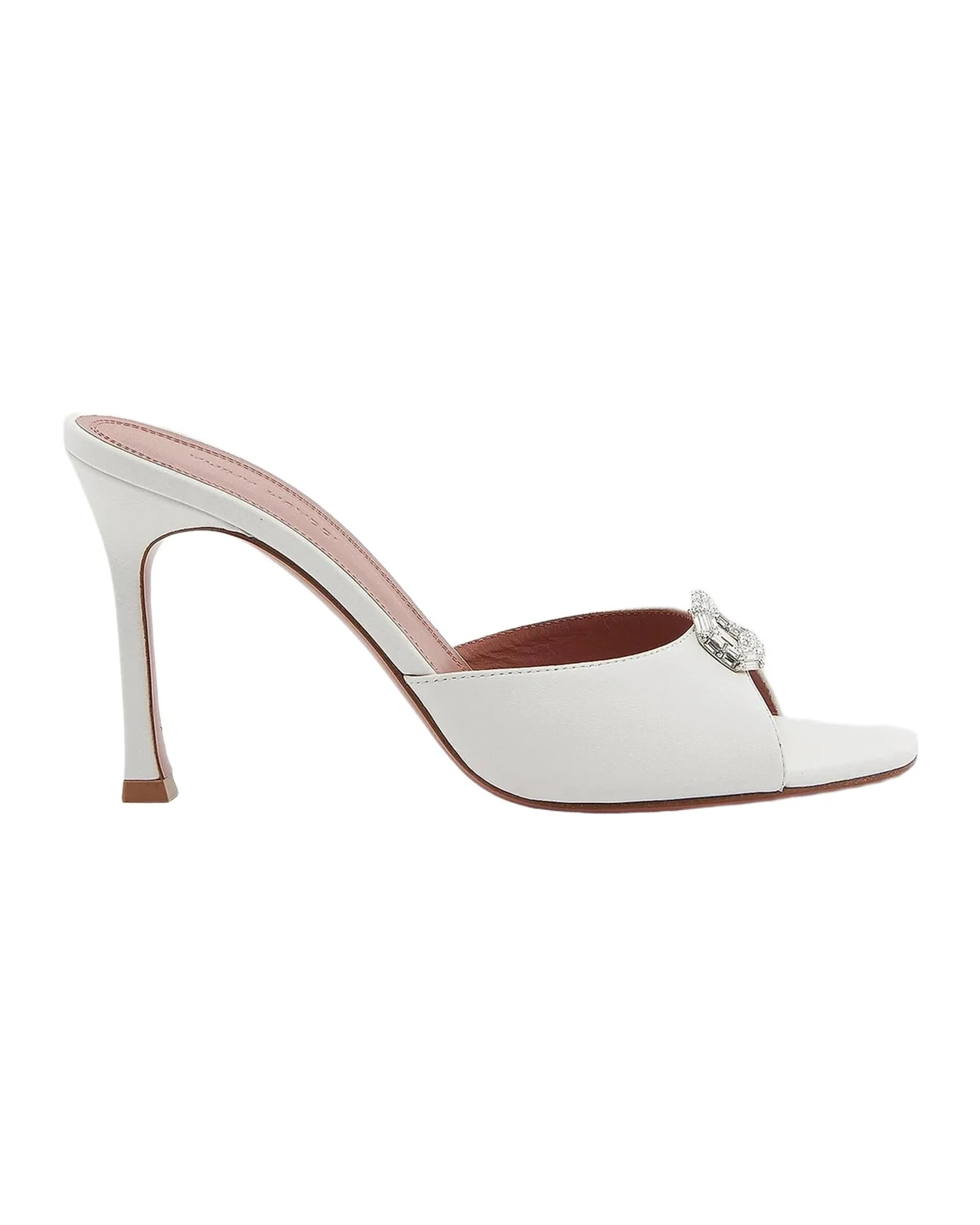 Mini Camelia 95MM Crystal-Embellished Leather Mules Mini Camelia 95MM Crystal-Embellished Leather Mules
