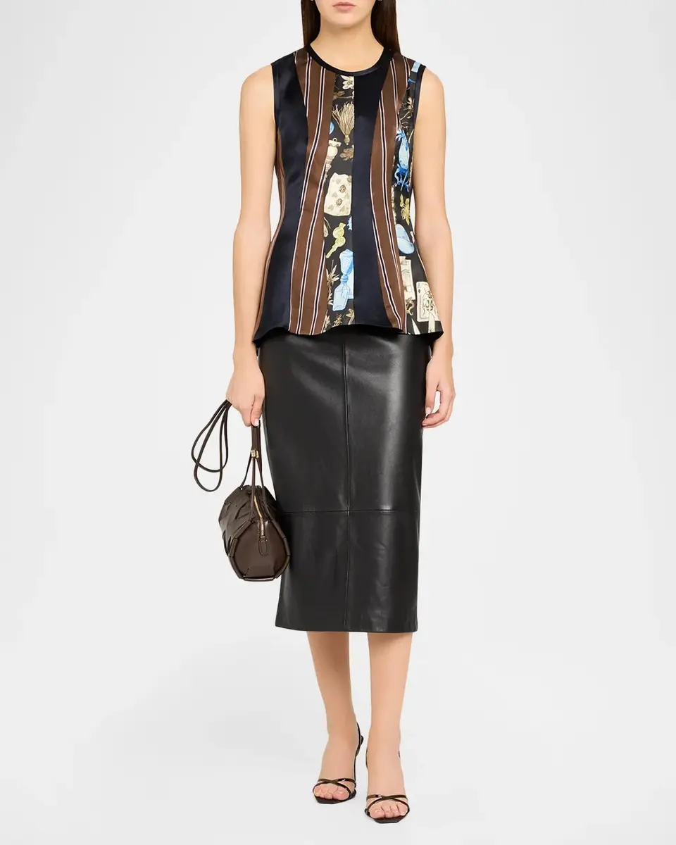 Jason Wu Collection Mixed-Media Paneled Sleeveless Peplum Top | Thumbnail 2 Jason Wu Collection Mixed-Media Paneled Sleeveless Peplum Top | Thumbnail 2