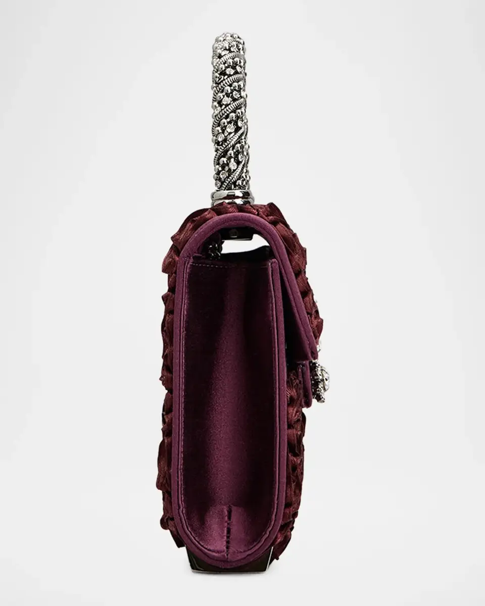 Roger Vivier Efflorescence Mini Floral Satin Top-Handle Bag | Thumbnail 5