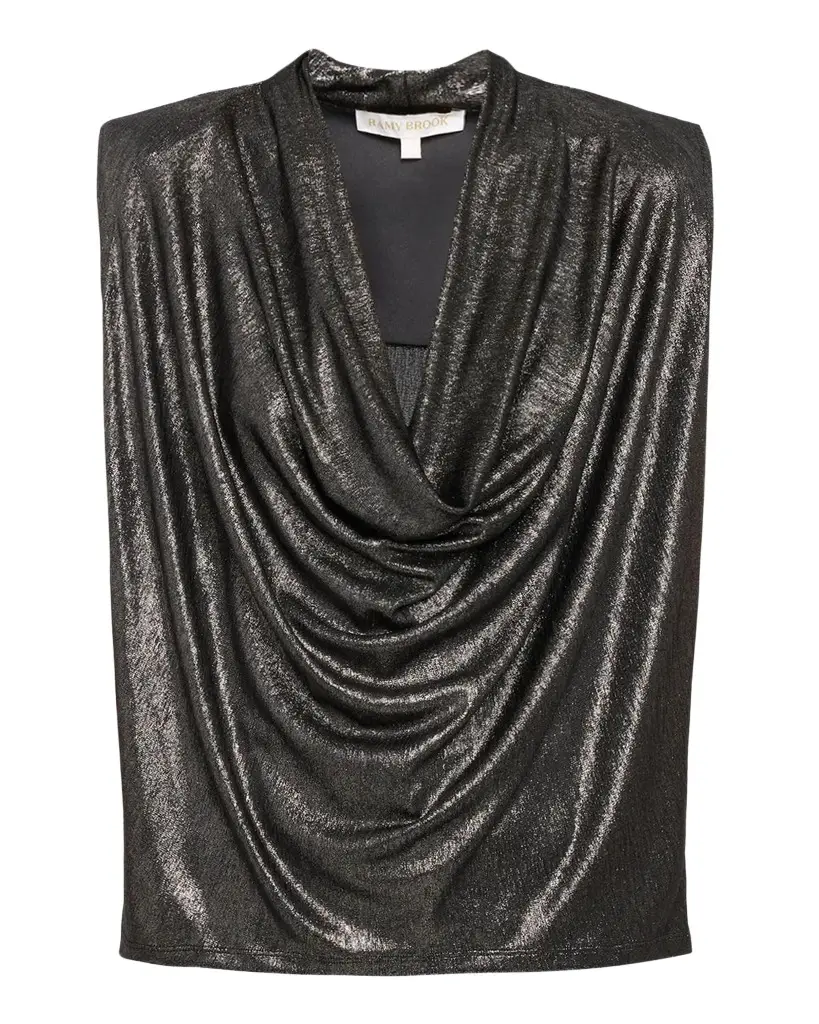 Ramy Brook Camila Draped Sleeveless Top